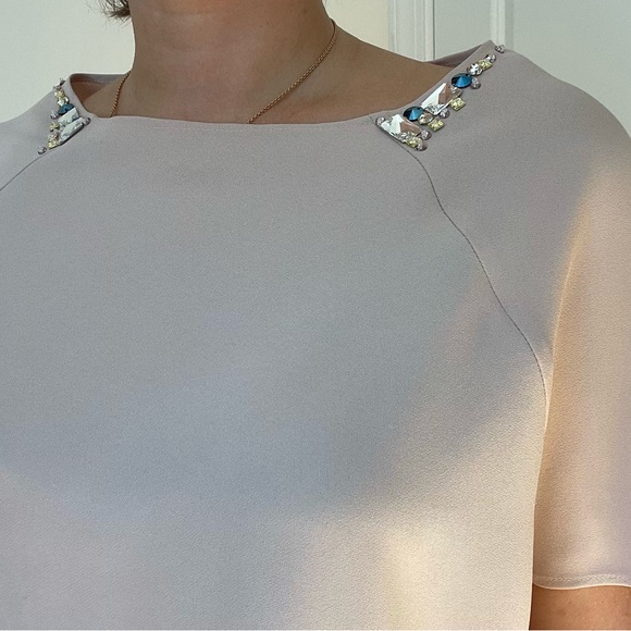 Custom Made Swarovski Crystal Embellished Cocoon Top - Picture 2 of 9